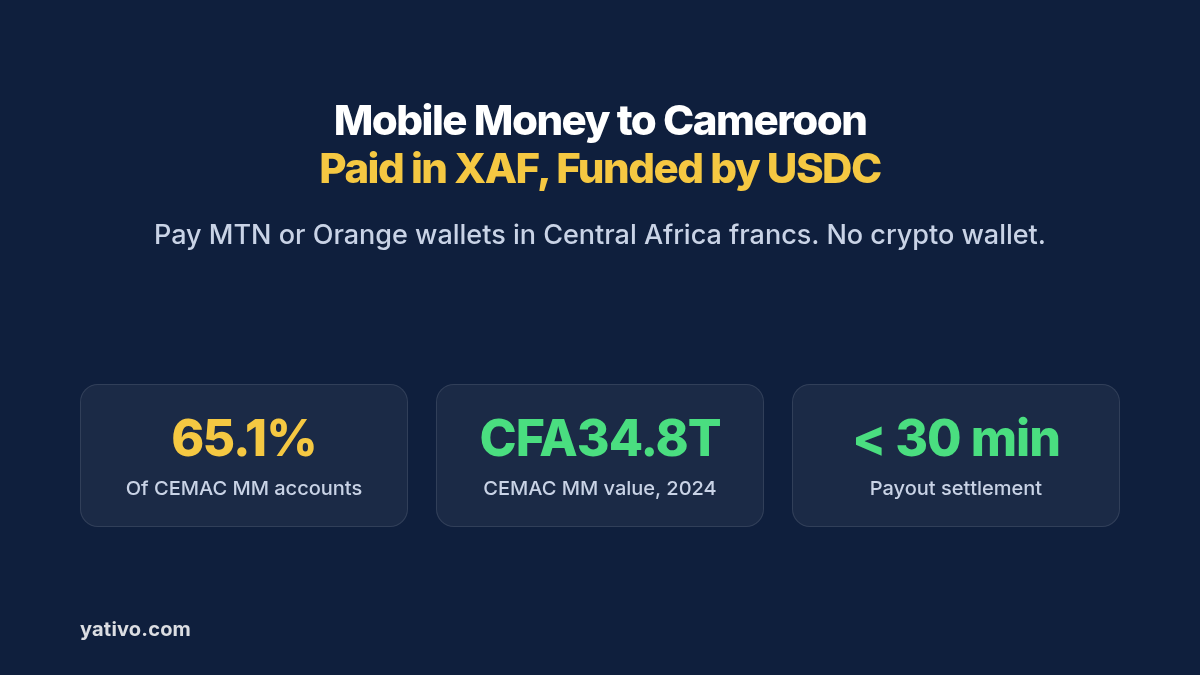 How to Process Local Payouts to Cameroon (XAF) via Mobile Money Using Stablecoins